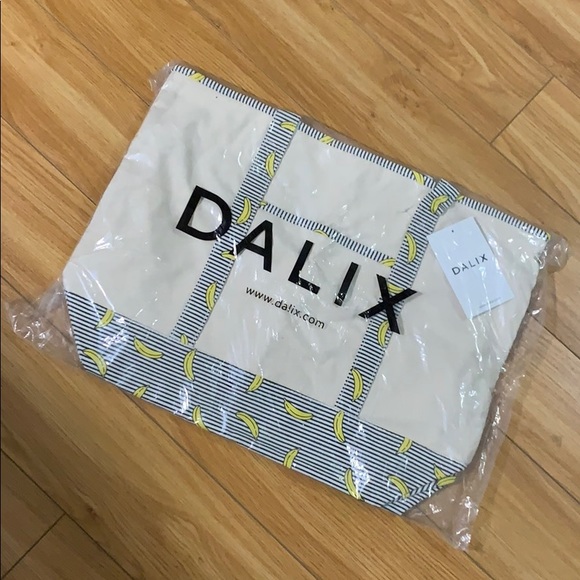 dalix Handbags - HUGE BANANA PRINT BEACH TOTE